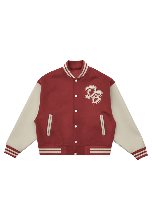 Dick Brave - Mic Logo Fire Red/White - College Jacket | Men-Image
